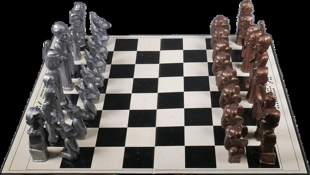 1972 Presidential Election Chess Set, Chess ‘72 by LRH feat. Nixon - Picture 4 of 11